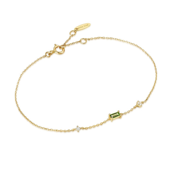Ania Haie 14kt Gold Tourmaline and White Sapphire Bracelet BAU005-01YG