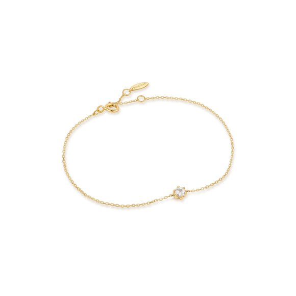 Ania Haie 14kt Gold White Sapphire Bracelet BAU006-01YG