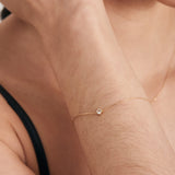 Ania Haie 14kt Gold White Sapphire Bracelet BAU006-01YG