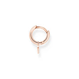 Thomas Sabo Charming Single Hoop Earring with Heart Pendant Rose Gold TCR696R