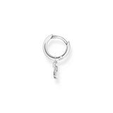 Thomas Sabo Charming Single Hoop Earring with Key Pendant Silver TCR701