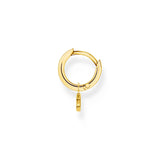 Thomas Sabo Charming Single Hoop Earring with Moon Pendant Gold TCR708Y