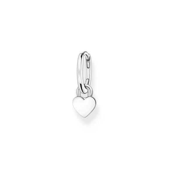 THOMAS SABO Hoop Earring with Heart Pendant  Silver TCR717