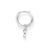 THOMAS SABO Single Hoop Earring with Stones and Eyelet for Charms TCR720
