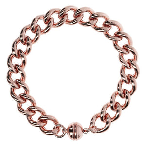 Bronzallure Curb Link Bracelet with Magnetic Clasp