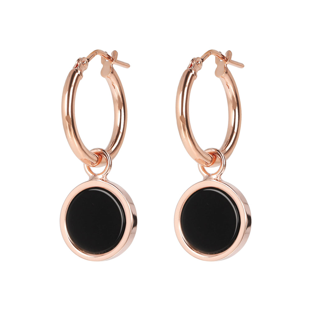 Bronzallure Stone Disc Charm Earrings| The Jewellery Boutique