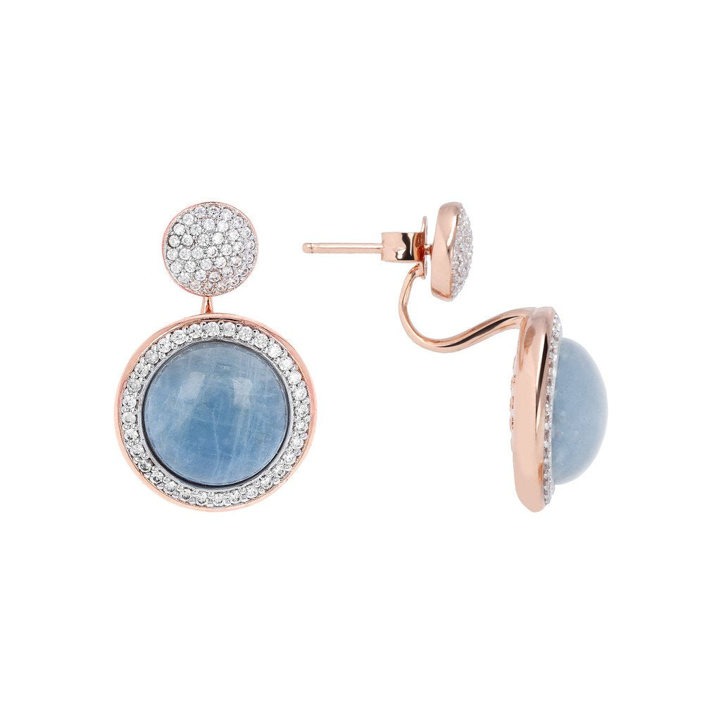 Bronzallure Milanese Drop Stone Earrings