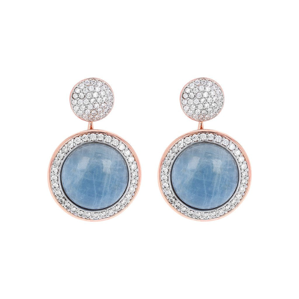 Bronzallure Milanese Drop Stone Earrings