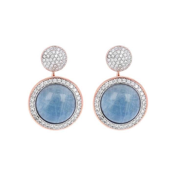 Bronzallure Milanese Drop Stone Earrings