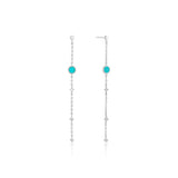 Ania Haie Turquoise Drop Earrings - Silver