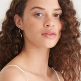 Ania Haie Under Lock & Key Key Hoop Earrings Silver E032-02H