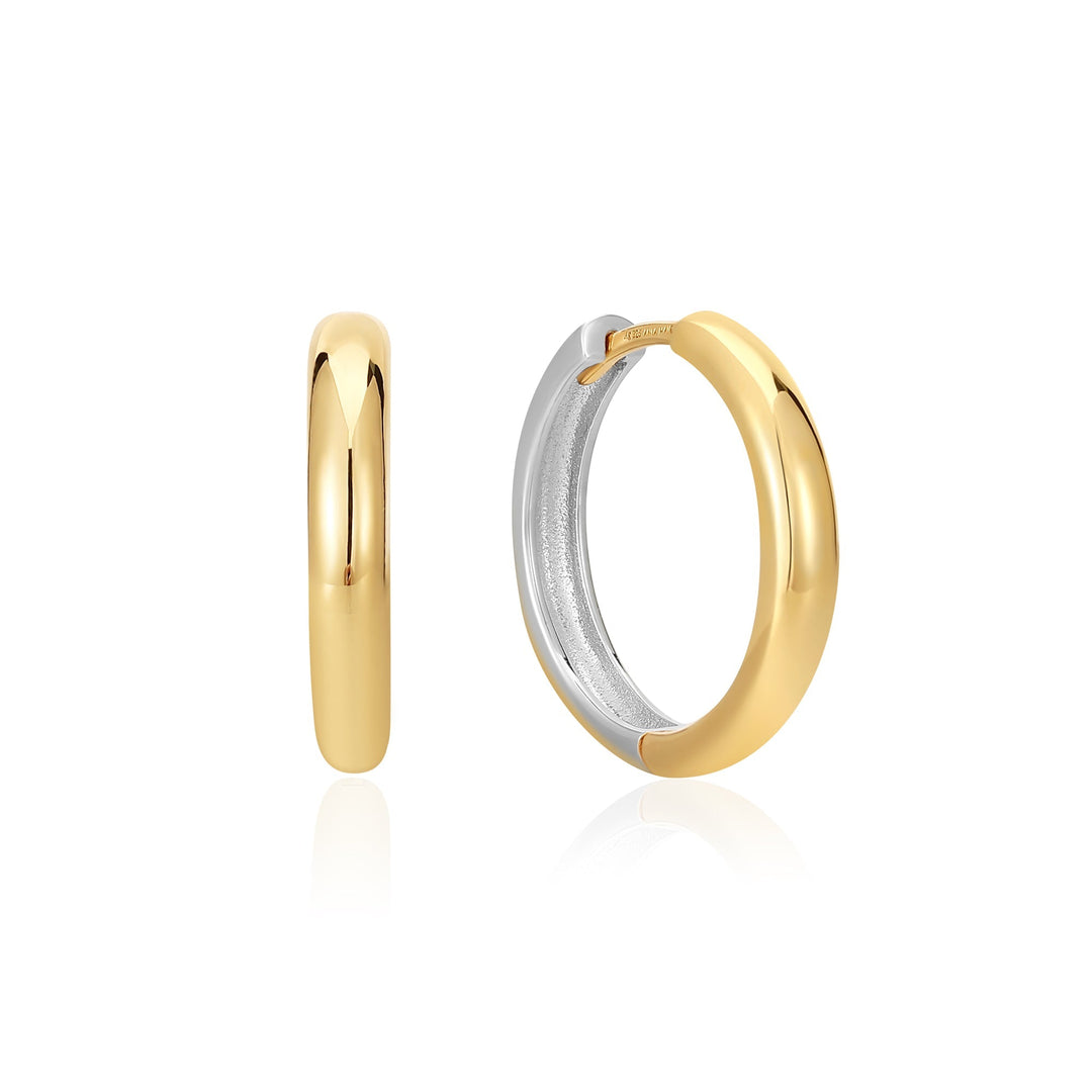 Ania Haie Two Tone Hoop Earrings E048-01T