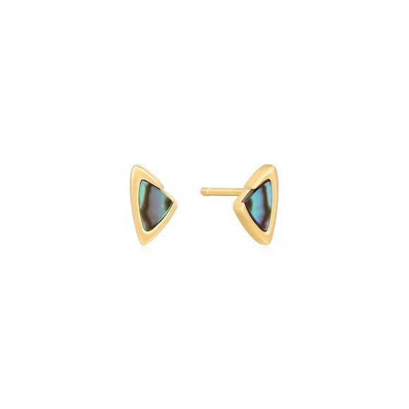Ania Haie Gold Arrow Abalone Stud Earrings E049-01G