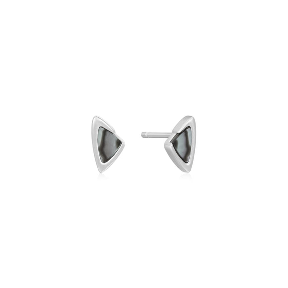 Ania Haie Silver Arrow Abalone Stud Earrings E049-01H