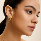 Ania Haie Gold Twisted Wave Huggie Hoop Earrings E050-01G