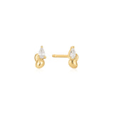 Ania Haie Gold Twisted Wave Stud Earrings E050-02G