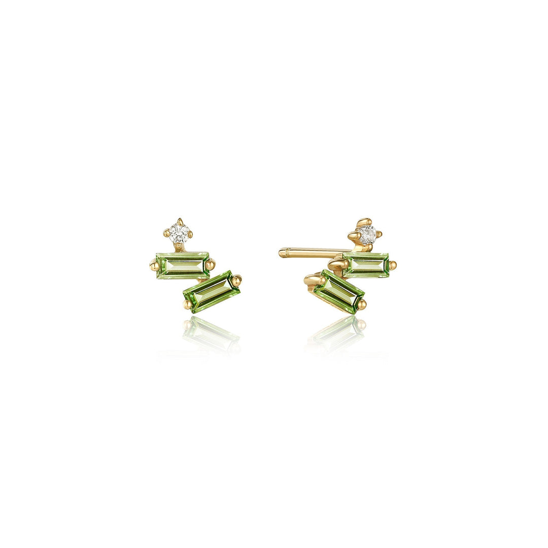 Ania Haie 14kt Gold Tourmaline and White Sapphire Stud Earrings EAU005-02YG