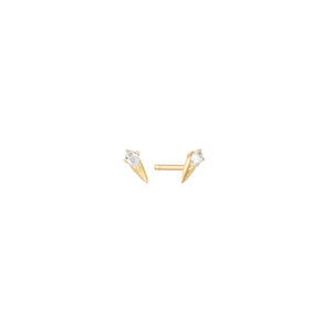 Ania Haie 14kt Gold White Sapphire Spike Stud Earrings EAU007-03YG