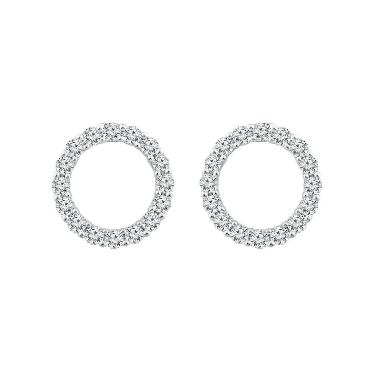 Diamond Fashion Earrings with 0.20ct Diamonds in 9K White Gold - EF-5954-W