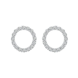 Diamond Fashion Earrings with 0.20ct Diamonds in 9K White Gold - EF-5954-W