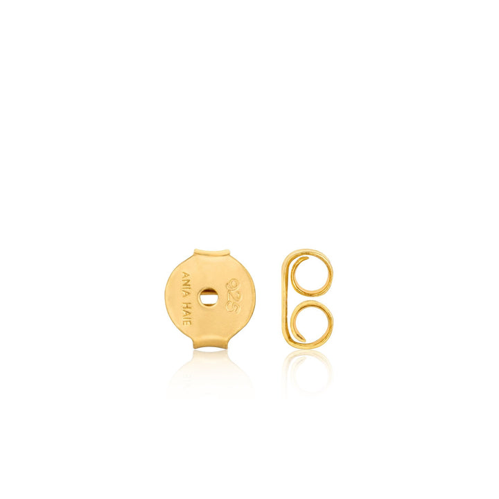 Evil Eye Gold Stud Earrings