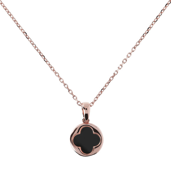 Bronzallure Small Four-Leaf Clover Necklace| The Jewellery Boutique