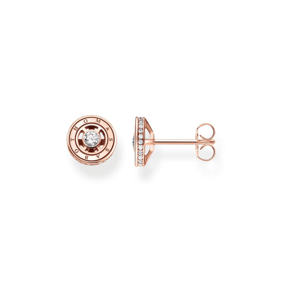 THOMAS SABO Sparkling Circles Rose Gold Earrings TH2062R
