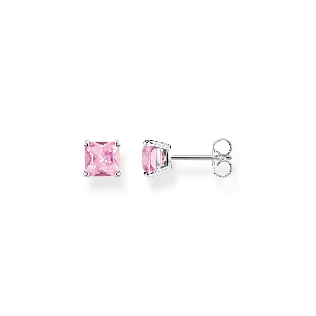 THOMAS SABO Heritage Pink Stone Stud Earrings TH2174