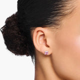 THOMAS SABO Heritage Pink Stone Stud Earrings TH2174