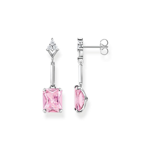 THOMAS SABO Heritage Pink Silver Drop Earrings TH2177P