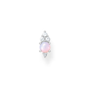 Thomas Sabo Single Ear Stud Pink Stone Silver | The Jewellery Boutique