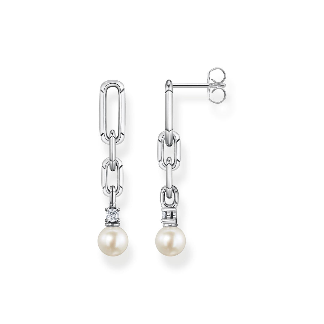 Thomas Sabo Earring links with pearl silver