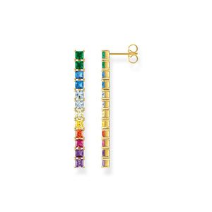 Thomas Sabo Earrings colourful stones gold TH2249MCY