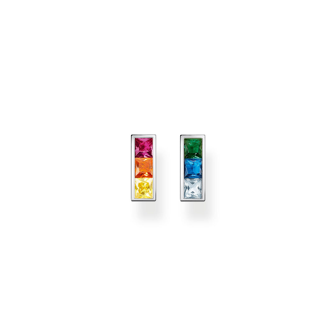 Thomas Sabo Ear studs colourful stones silver TH2250MC