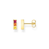 Thomas Sabo Ear studs colourful stones gold TH2250MCY