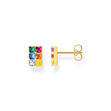 Thomas Sabo Ear studs colourful stones gold TH2251MCY