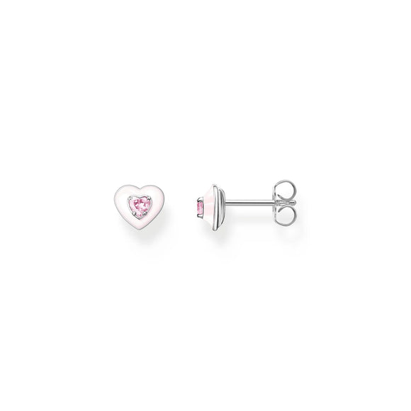 THOMAS SABO Pink Heart Stud Earrings TH2268