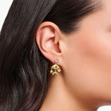 THOMAS SABO Gold Cosmic Earrings with Stylised Eye TH2272Y