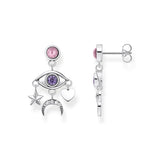 THOMAS SABO Cosmic Silver Earrings with A Stylised TH2272