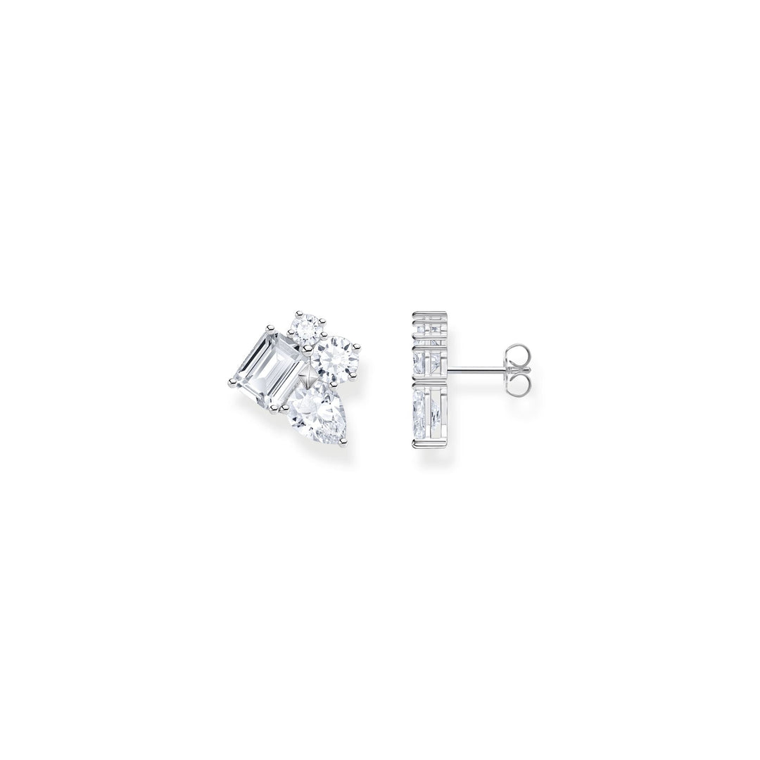 THOMAS SABO Heritage Glam Ear Studs with White Zirconia Stones TH2275CZ