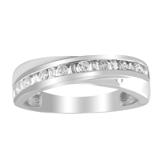 Ring with 0.33ct Diamond in 9K White Gold