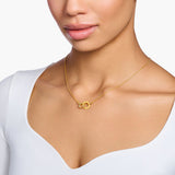 THOMAS SABO Necklace Together with Two Rings Gold Plated TKE1488MCY