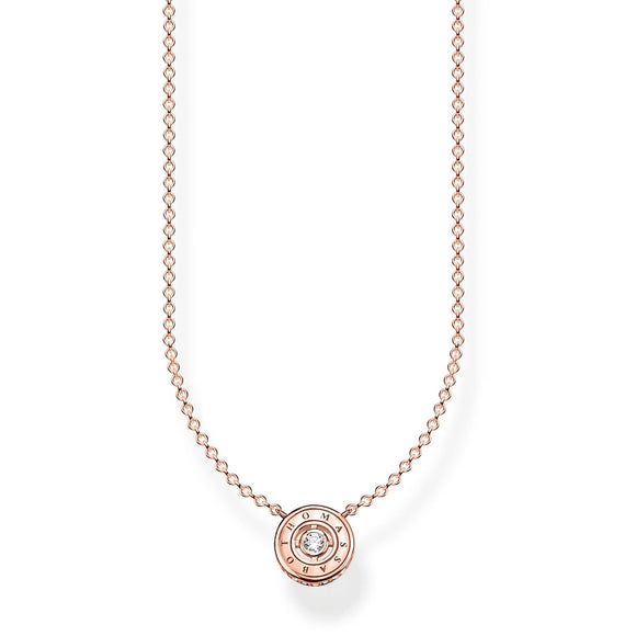 THOMAS SABO Sparkling Circles Rose Gold Necklace TKE1881R