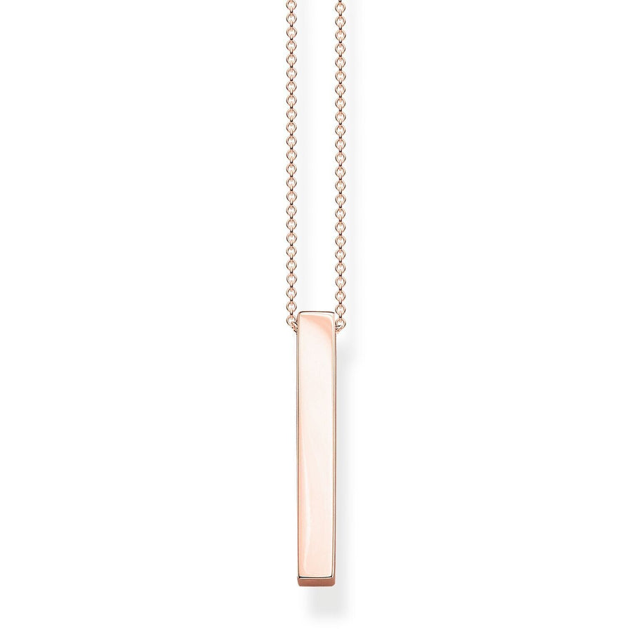 Thomas Sabo Necklace Rose-gold Cuboid