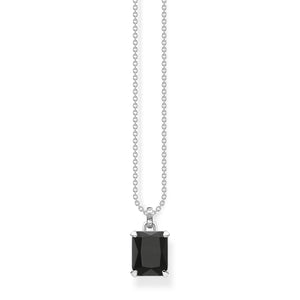 Thomas Sabo Necklace Black Stone Silver | The Jewellery Boutique