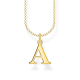 Thomas Sabo Necklace Letter A Gold | The Jewellery Boutique