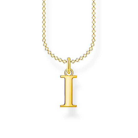 Thomas Sabo Necklace Letter I Gold | The Jewellery Boutique