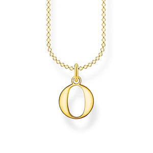 Thomas Sabo Necklace Letter O Gold | The Jewellery Boutique