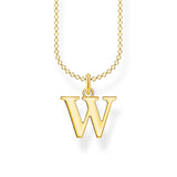 Thomas Sabo Necklace Letter W Gold | The Jewellery Boutique