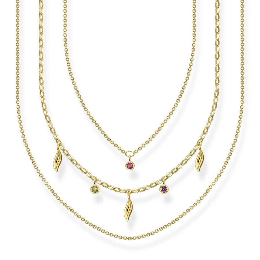 Thomas Sabo Necklace Leaves Gold | The Jewellery Boutique